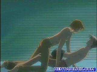 Anime gay having hardcore anal sex movie on couch