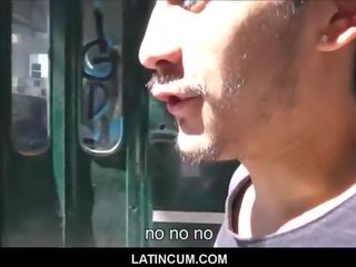 Молодий зламав латино красунчик має секс відео з дивний